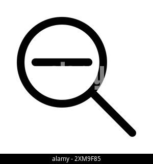 Icona di riduzione del logo lineare Set di marchi in bianco e nero per il Web Illustrazione Vettoriale