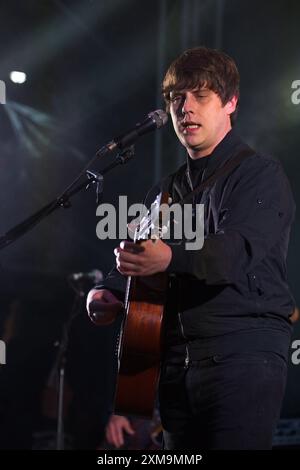 Beauly, Inverness, Scozia. Giovedì 26 luglio 2024. Jake Bugg si esibisce sul palco Garden al Belladrum Festival. Credito, Brian Anderson. Crediti: Brian Anderson/Alamy Live News Foto Stock