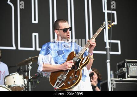 26 luglio 2024, Sheffield, South Yorkshire, U. K: Miles Kane Performing al Tramlines Festival 2024 , Sheffield, Regno Unito (Credit Image: © Robin Burns/ZUMA Press Wire) SOLO USO EDITORIALE! Non per USO commerciale! Foto Stock