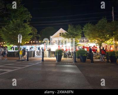 Hyannis, Massachusetts, USA - 1 luglio 2024: Scena notturna Hyannis Cape Cod Massachusetts USA Foto Stock