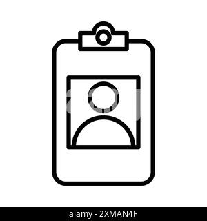 Icona di assegnazione logo lineare Set di marchi in bianco e nero per il Web Illustrazione Vettoriale