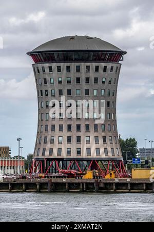 Edificio amministrativo dell'esperto di gru pesante Mammoet Nederland B.. V a Schiedam, sulla Mosa, Paesi Bassi Foto Stock