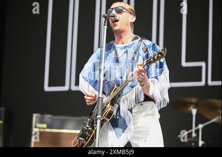 Miles Kane si esibisce al Tramlines Festival 2024 , Sheffield, Regno Unito Foto Stock