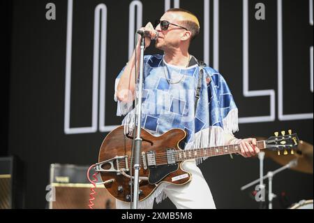 Miles Kane si esibisce al Tramlines Festival 2024 , Sheffield, Regno Unito Foto Stock