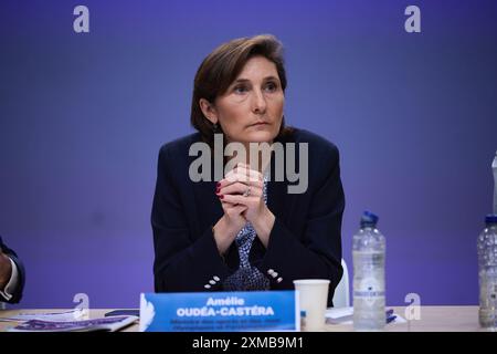 Amelie OUEDA-CASTERA, Ministro dello Sport durante la cerimonia di apertura dei Giochi Olimpici di Parigi 2024 il 26 luglio 2024 a Parigi, Francia credito: Agenzia fotografica indipendente/Alamy Live News Foto Stock