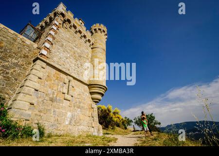 Torre Magdala, villa Bethanie, Rennes-le-Chateau, dipartimento Aude, Languedoc-Roussillon, Francia, Europa Foto Stock