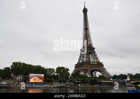 Illustrazione dell'ambiente, cerimonia di apertura durante i Giochi Olimpici di Parigi 2024 il 26 luglio 2024 a Parigi, Francia credito: Agenzia fotografica indipendente/Alamy Live News Foto Stock