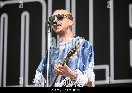 Miles Kane si esibisce al Tramlines Festival 2024 , Sheffield, Regno Unito Foto Stock