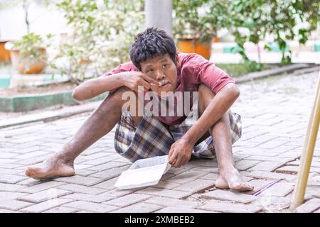 6 novembre 2011, Giacarta, Indonesia, Sud Est Asiatico, Una fetta di vita all'Orfanotrofio Belaian Kasih per bambini e orfani disabili. Foto Stock