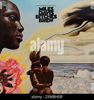 Copertina in vinile vintage. Miles Davis-Bitsches Brew, 1969 Foto Stock