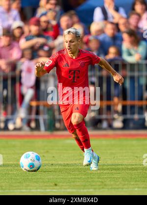 Bryan Zaragoza (FCB 17) in occasione dell'amichevole FC ROTTACH-EGERN - FC BAYERN München 1-14 nel campo di allenamento dello Stadion am Birkenmoos, 1.German Soccer League , a Rottach-Egern, Tegernsee, 24 luglio 2024 stagione 2024/2025, FCB, fotografo: Peter Schatz Foto Stock