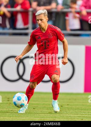 Bryan Zaragoza (FCB 17) in occasione dell'amichevole FC ROTTACH-EGERN - FC BAYERN München 1-14 nel campo di allenamento dello Stadion am Birkenmoos, 1.German Soccer League , a Rottach-Egern, Tegernsee, 24 luglio 2024 stagione 2024/2025, FCB, fotografo: Peter Schatz Foto Stock