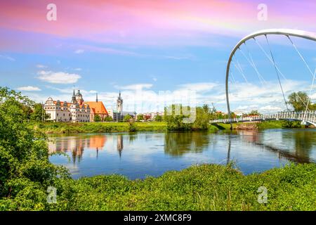 Città vecchia di Dessau, Germania Foto Stock