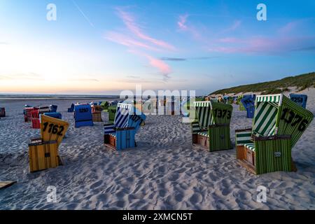 Isola del Mare del Nord di Langeoog, inizio estate, poco dopo il primo allentamento del blocco nella crisi Corona, ancora pochi turisti sulla Foto Stock