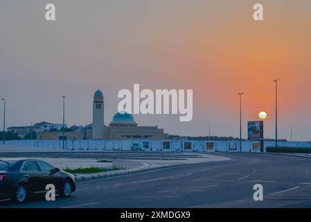 Vista mattutina dell'area della Corniche di Jeddah Foto Stock