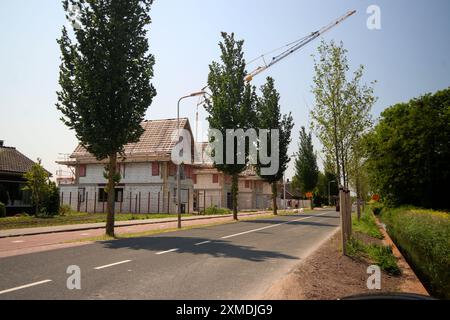 Costruzione di nuove case residenziali nel distretto Koningskwartier di Zevenhuizen nei paesi bassi Foto Stock