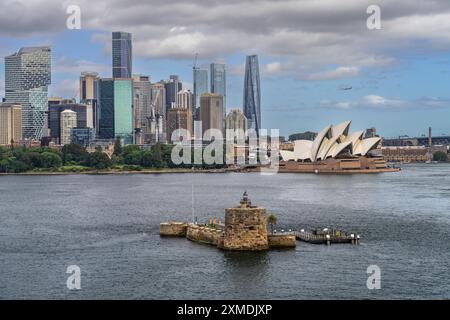 Lo skyline della città di Sydney, Australia, NSW. Foto Stock