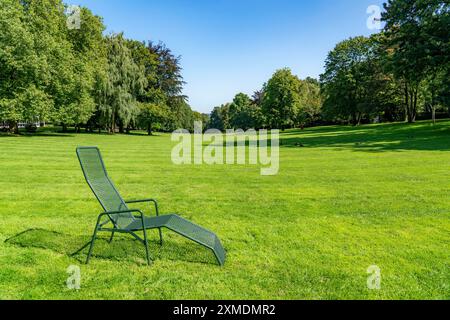 Il Grugapark, Essen, giardino botanico, parco per il tempo libero e il tempo libero, Tummelwiese, Renania settentrionale-Vestfalia, Germania Foto Stock