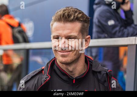 Circuit de Spa-Francorchamps, Stavelot, Belgio. 27.July.2024; Nico Hulkenberg della Germania e MoneyGram Haas F1 Team durante il Gran Premio del Belgio di Formula 1 crediti: Jay Hirano/AFLO/Alamy Live News Foto Stock