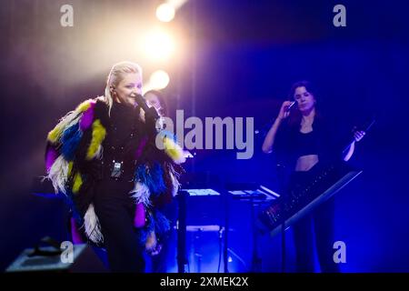 Malmesbury, Regno Unito. 27 luglio 2024. Alison Goldfrapp si esibisce sul palco del Siam durante Womad - World of Music, Arts and Dance 2024. Foto di Julie Edwards./Alamy Live News Foto Stock