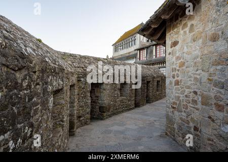 "Les Rempars", Monte di San Michele, Normandia, Francia Foto Stock