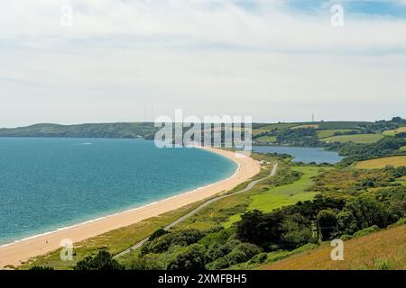 Slapton Ley, vicino a Salcombe, Devon, Inghilterra Foto Stock