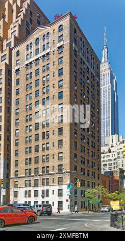 16 Park Avenue, una cooperativa di 16 piani a Murray Hill, costruita nel 1924 su progetto di Fred F. French Co. - Il progettista/sviluppatore di Tudor City. Foto Stock