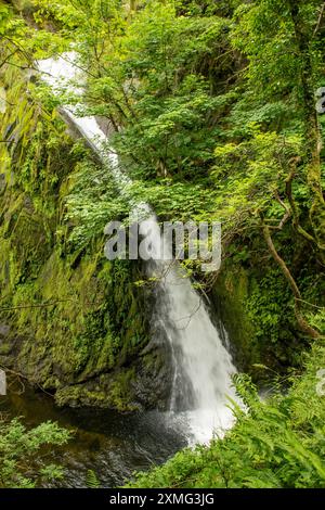 Cascata Ceunant Mawr, Llanberis, Gwynedd, Galles Foto Stock