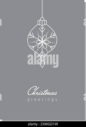 Natale biglietto di auguri Illustrazione Vettoriale