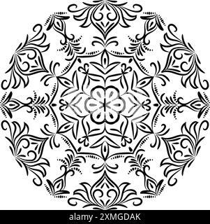 Mandala floreale Vector art 15 Illustrazione Vettoriale