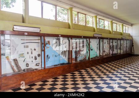 KAMPALA, UGANDA - 1 MARZO 2020: Mostre musicali nel Museo Uganda di Kampala, Uganda Foto Stock