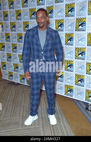 Anthony Mackie beim Photocall zum Kinofilm 'Captain America: Brave New World' auf der San Diego Comic-con International 2024 im Hilton Bayfront Hotel. San Diego, 27.07.2024 anni Foto Stock