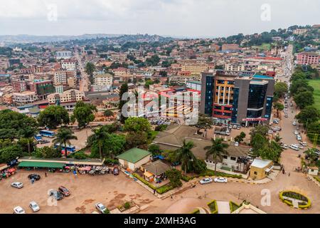 KAMPALA, UGANDA - 3 MARZO 2020: Veduta aerea di Kampala, Uganda Foto Stock