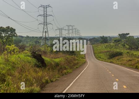 Via Karuma - Pakwach in Uganda Foto Stock