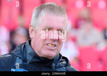 Aalborg, Danimarca. 28 luglio 2024. Superliga match tra AAB e Silkeborg IF ad Aalborg Portland Park domenica 28 luglio 2024. (Foto: Henning Bagger/Scanpix 2024) credito: Ritzau/Alamy Live News Foto Stock