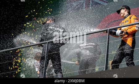 Spumante! Durante il Gran Premio del Belgio di Formula 1 Rolex 2024 - gara, Campionato di Formula 1 in Belgio, Belgio, luglio 28 2024 Foto Stock