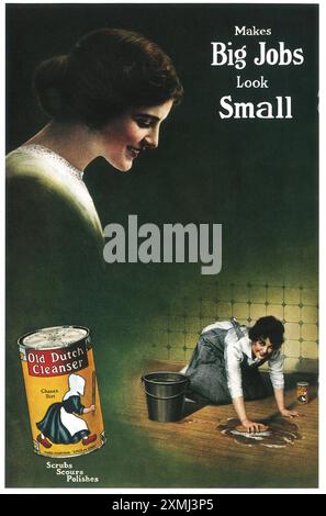 1914 Old Dutch Cleanser ad Foto Stock