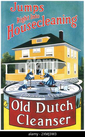 1915 Old Dutch Cleanser ad Foto Stock