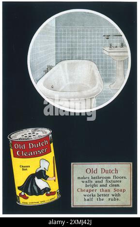 1919 Old Dutch Cleanser ad Foto Stock