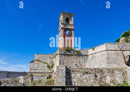 Corfù, 10 giugno 2024: Isole Ionie della Grecia Corfù. Vista panoramica della città di corfù Foto Stock