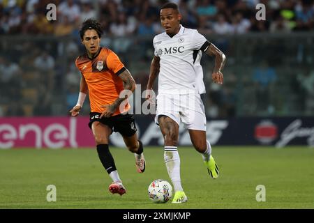 Natan del Napoli durante l'amichevole Napoli e KF Egnatia allo Stadio Teofilo Patini di Castel di Sangro - domenica 28 luglio 2024. Sport - calcio . (Foto di Alessandro Garofalo/Lapresse) credito: LaPresse/Alamy Live News Foto Stock