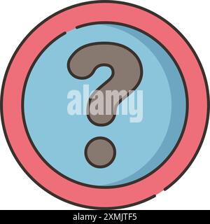 Icona del punto interrogativo Web Illustrazione Vettoriale
