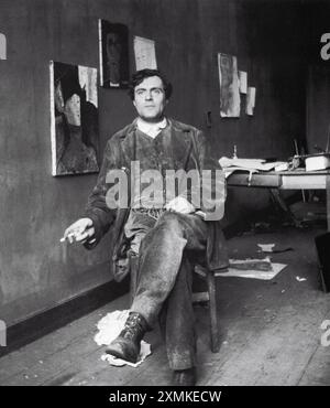 Amedeo Clemente Modigliani (1884 - 1920) pittore e scultore italiano Foto Stock