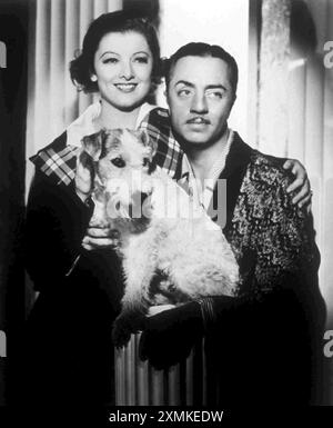 Foto promozionale per The Thin Man (1934) con William Powell e Myrna Loy Foto Stock