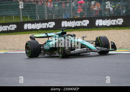 Lance Stroll (CAN), Aston Martin Aramco Cognizant Formula One Team27.07.2024, Circuit de Spa-Francorchamps, Spa-Francorchhamps, Formula 1 Rolex Belgian Grand Prix 2024, im Bild Credit: Alessio De Marco/Alamy Live News Foto Stock