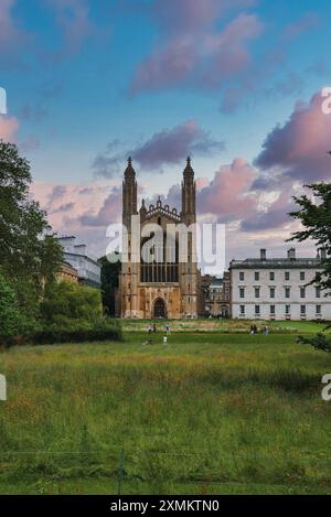 King's College Chapel and Surround Landscape a Cambridge, Regno Unito Foto Stock