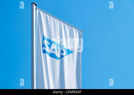 Software e tecnologia SAP se Company, multinazionale tedesca International Business Expansion, gestione della catena di fornitura, operazioni aziendali, risorse p Foto Stock