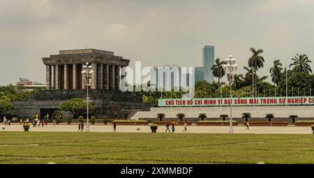 Cultura viaggi attrazioni Vietnam a Hanoi Mausoleo ho chi Minh a Hanoi Vietnam Foto Stock