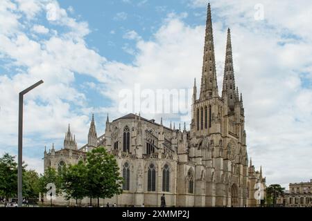 Cattedrale St Andre de Bordeaux, Nouvelle Aquitaine, Francia Foto Stock