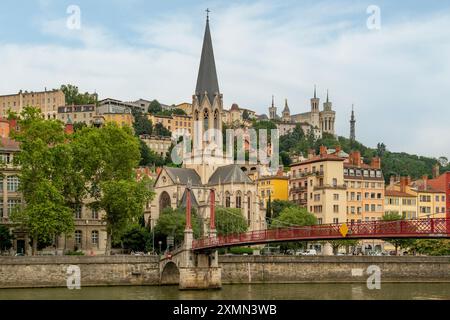 Eglise Saint-George, Lione, Rodano, Francia Foto Stock